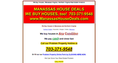 Desktop Screenshot of manassashousedeals.com