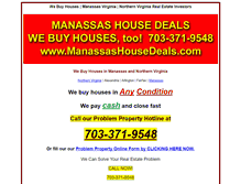 Tablet Screenshot of manassashousedeals.com